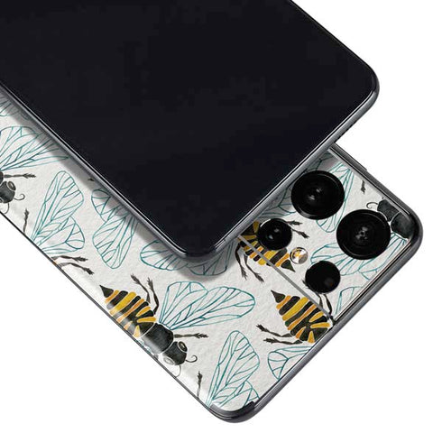 Cat Coq Honey Bee Galaxy S21 Ultra 5G Skin